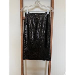 B.B. Dakota | Black Sequin Pencil Skirt | Size 0